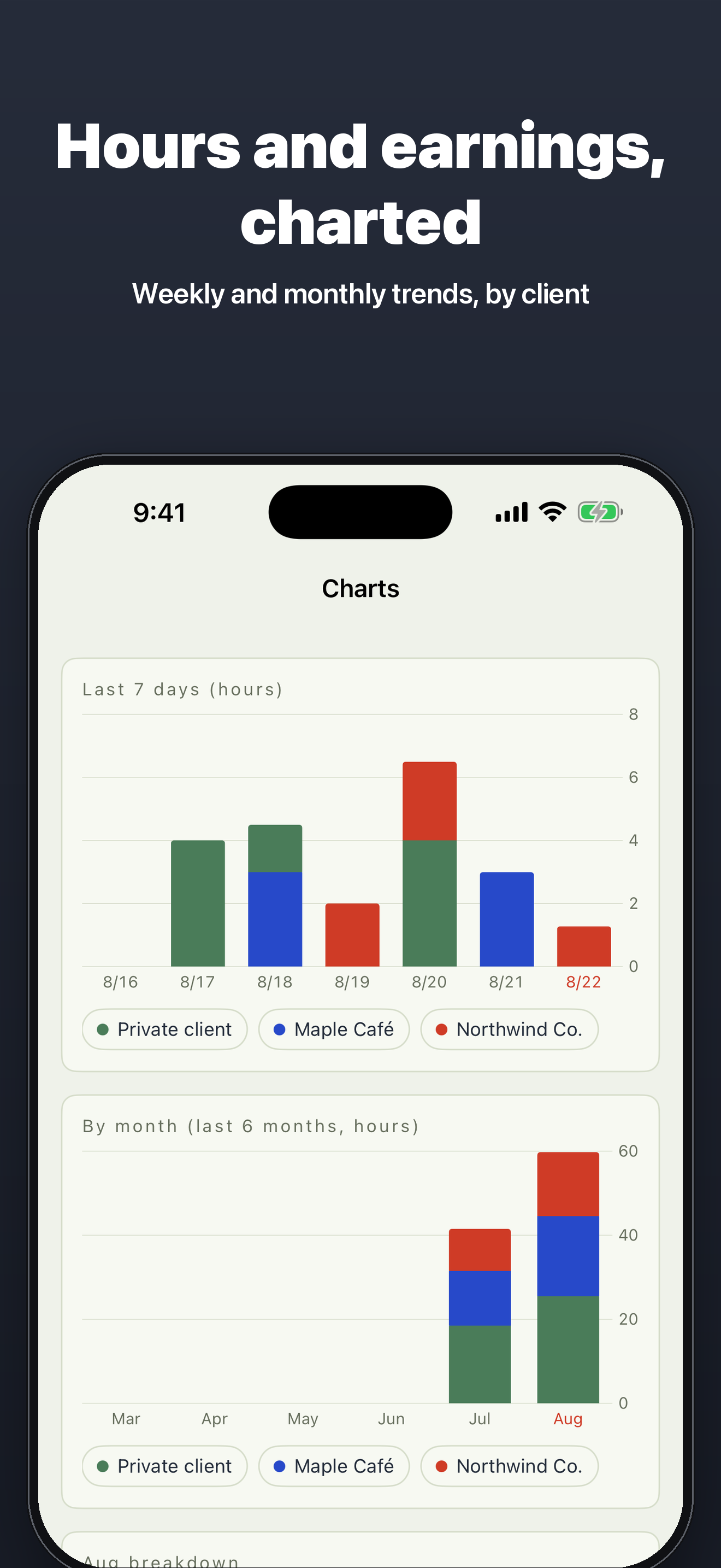 Work Log: Billable Hours & Pay screenshot 5