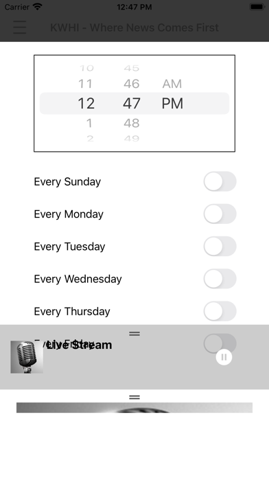 KWHI Radio iPhone screenshot 4 - Entertainment app