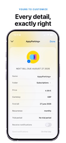 Subscriptions Manager Screenshot 5 of 8