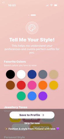 Karoliina Fashion Styler iPhone screenshot