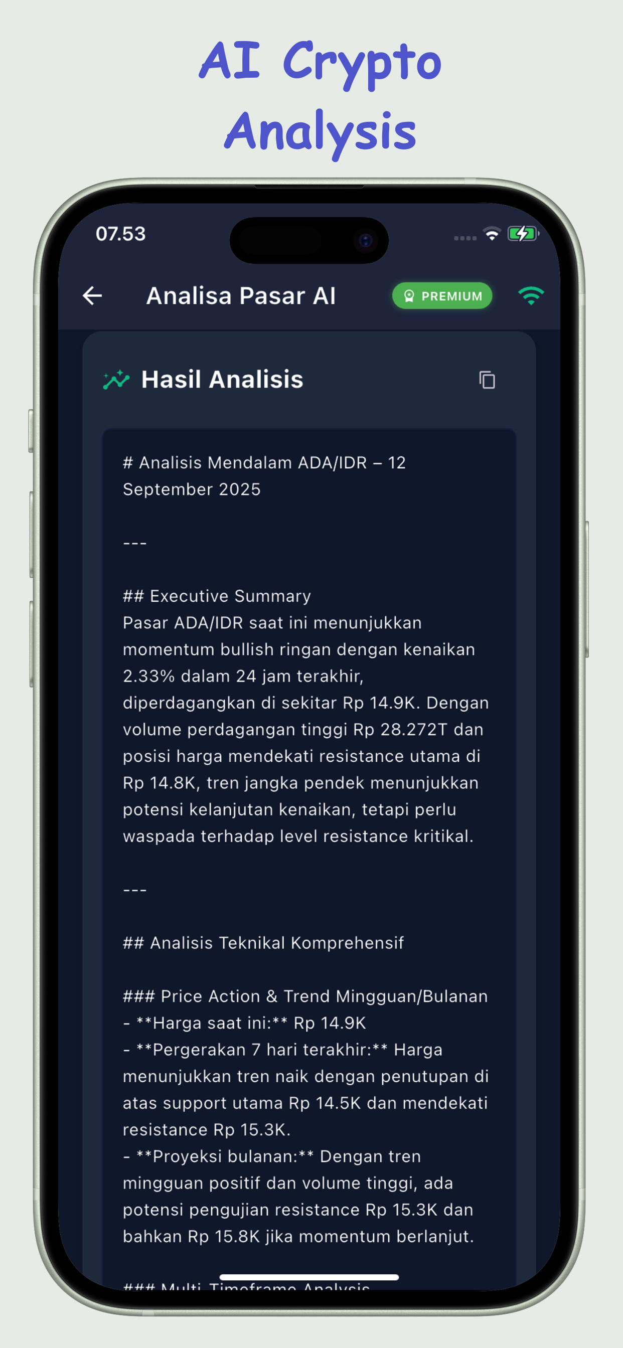 Crypto Analysis Trade AI