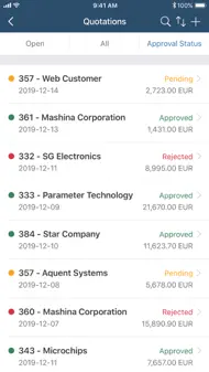 SAP Business One Sales iphone bilder 3