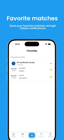 ScorePoint: Live Sports AI iPhone screenshot