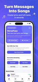 VerseFuse: Text Song Generator screenshot