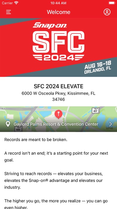 Snap-on Franchisee Conference Screenshot