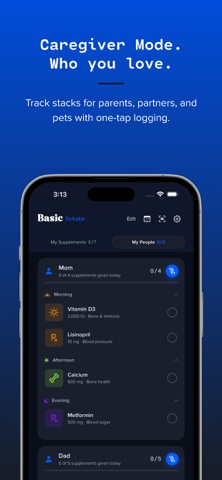 Basic Intake: Pill & Vitamin iPhone screenshot