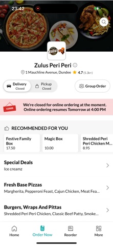 Zulus Peri Peri Dundee screenshot