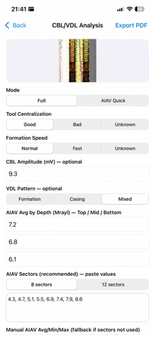 CBL / VDL Analyzer Screenshot 2 of 3