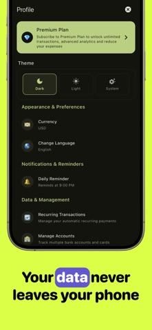 AI Budget Manager - WalletGPT iPhone screenshot