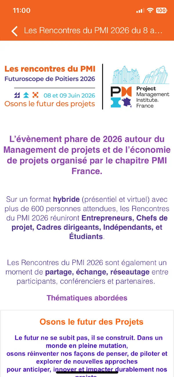 Screenshot #3 pour Les rencontres du PMI