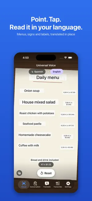Universal Voice: AI Translator screenshot 1