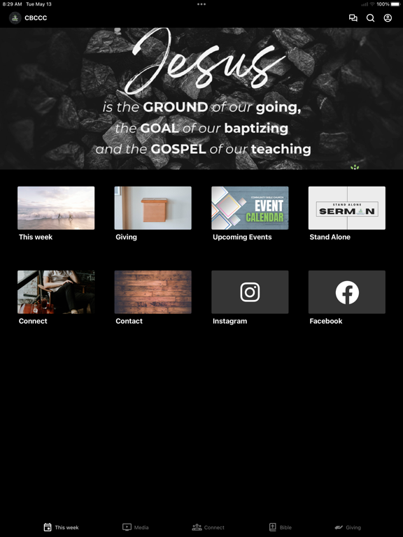 Community Bible Church - CC iPad screenshot