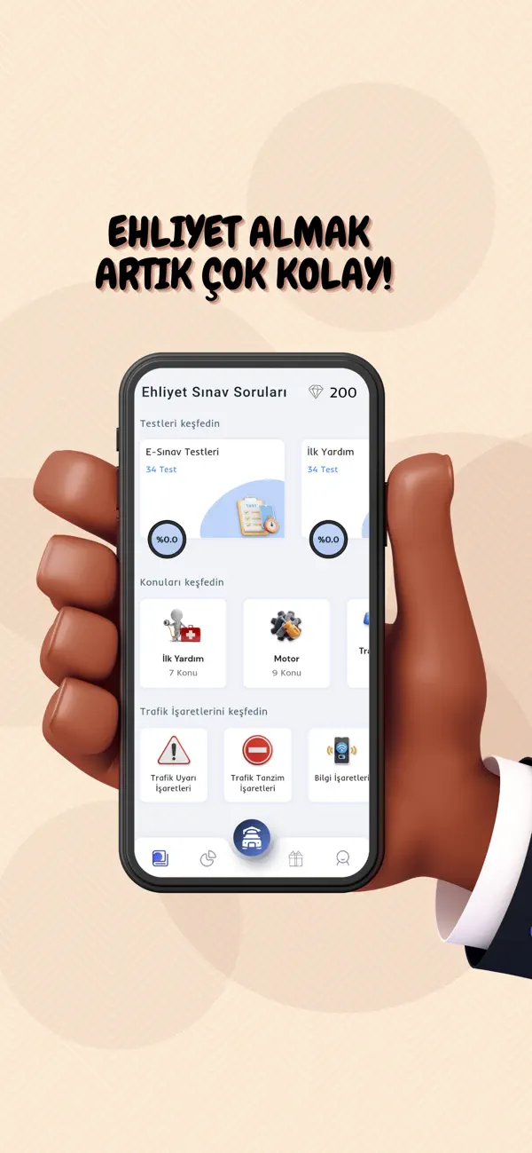 Screenshot #1 pour Ehliyet Sınav Soruları Yeni