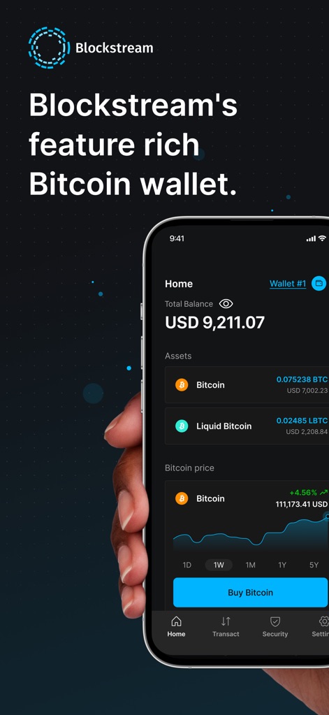 Blockstream BTC Wallet (Green) - Finance App | MWM