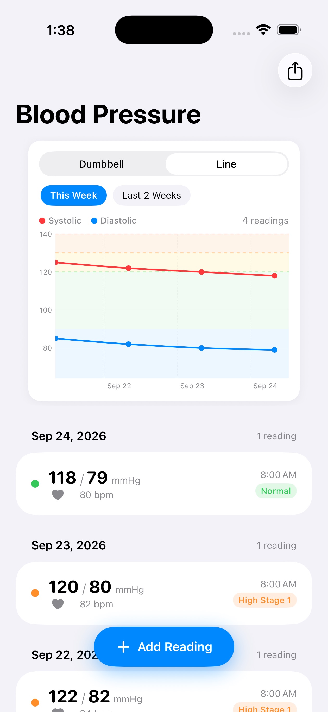 Screenshot 4 of Blood Pressure Monitor Diary