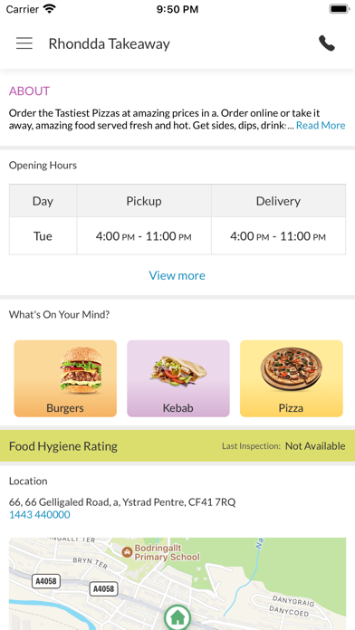 Rhondda Takeaway, Screenshot