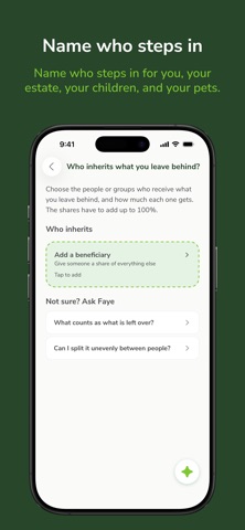 HeirLight – Simple Will Maker iPhone screenshot