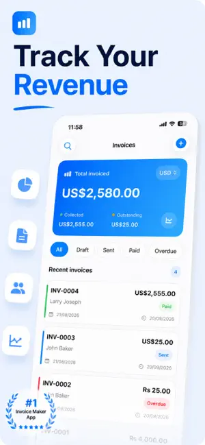 Estimate Invoice Maker - Bilzz screenshot 2