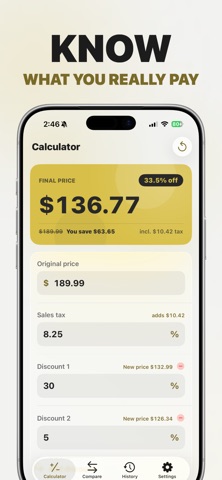 Discount Calculator & Planner Screenshot 1 of 4