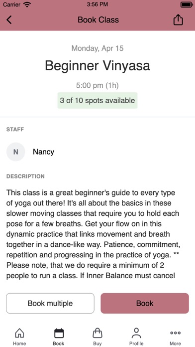 Inner Balance Pilates and Yoga Screenshot