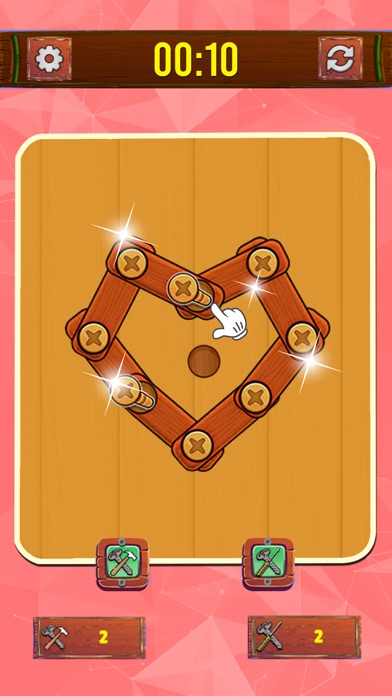 Bolts & Nuts - Wood Puzzle Sim Screenshot
