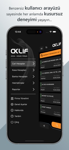 Oklif Hesap Takip Sistemi screenshot