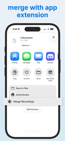 Merge Voice Memos Screenshot 2 of 4