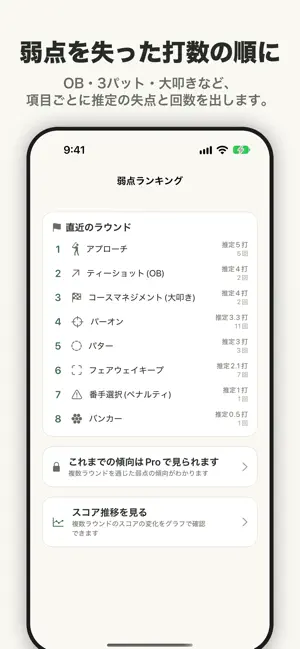 ゴルフ上達ノート screenshot 3