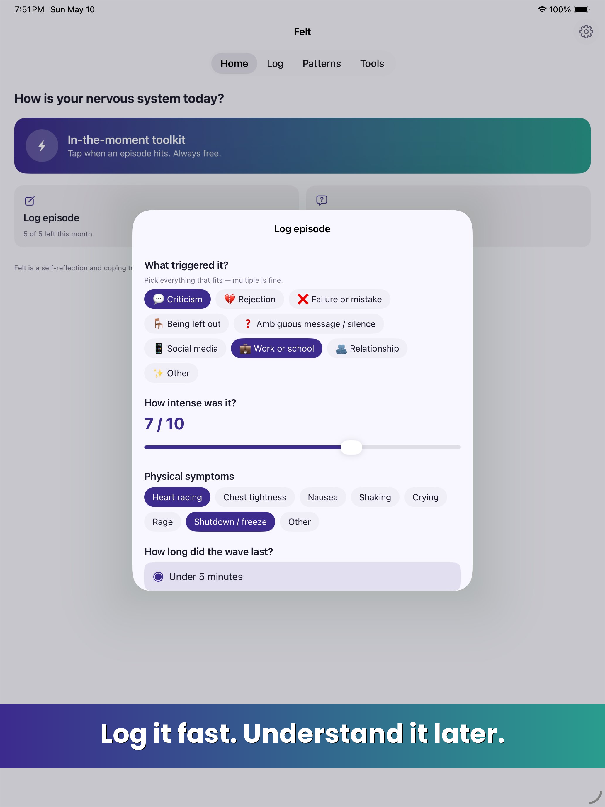 Felt: Rejection Sensitivity screenshot 11