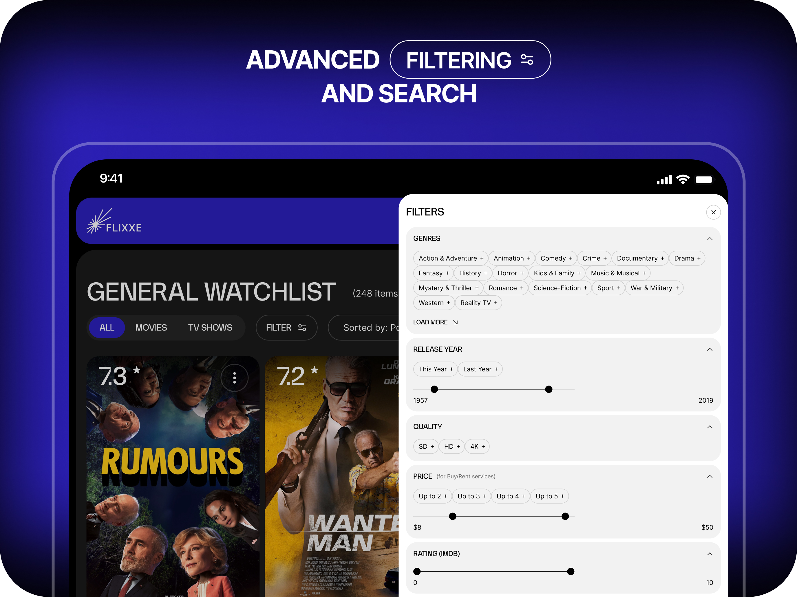 FLIXXE – Movie & TV Tracker screenshot 8