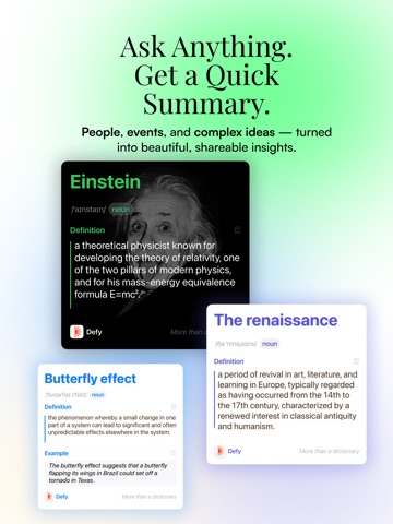 Facts & Vocab Builder -Defy AI iPad screenshot