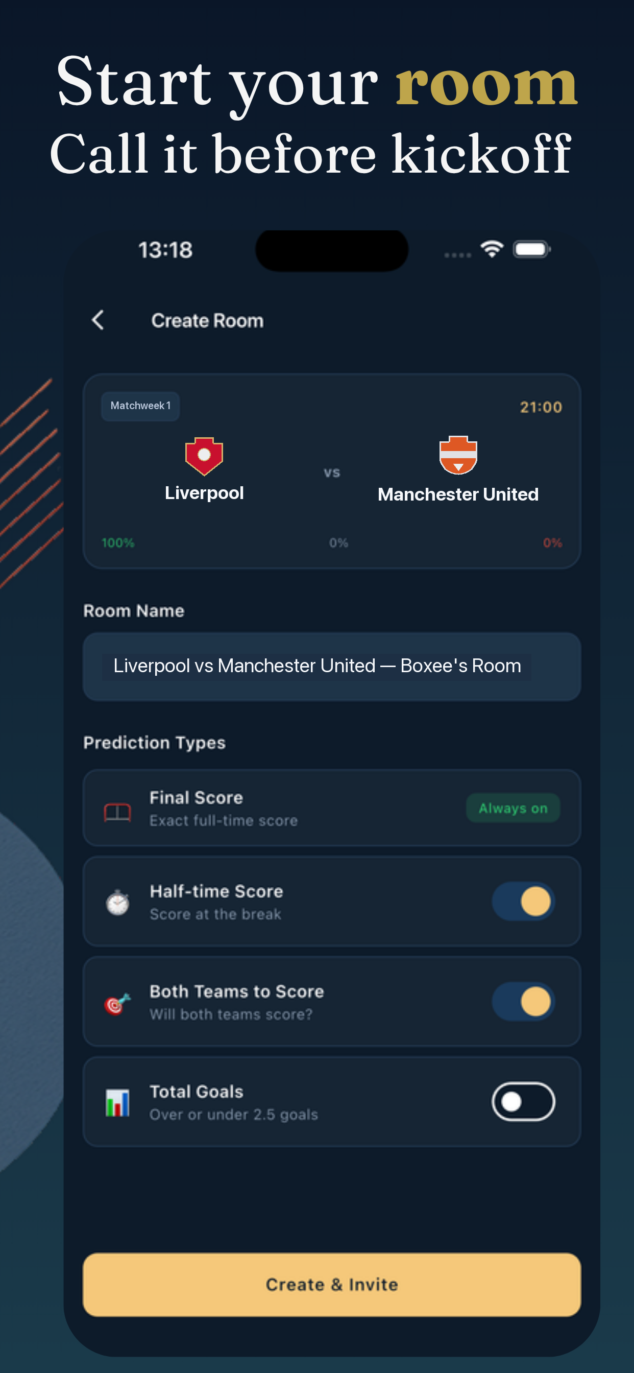 MatchCall: Soccer Predictor screenshot 2