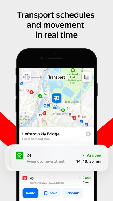 Screenshot #1 pour Yandex Maps & Navigator