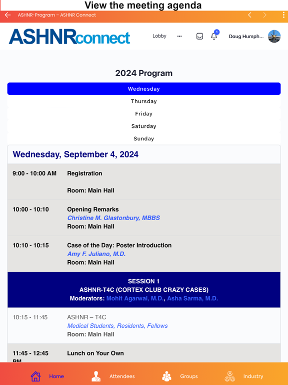 ASHNR connect iPad screenshot 2 - Medical app
