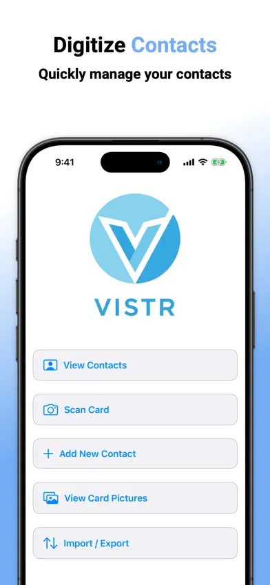 Vistr Business Card Scanner screenshot 2