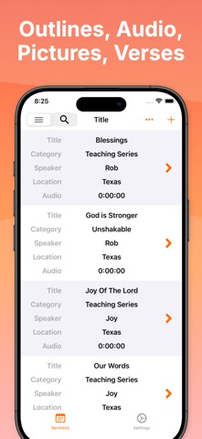 Sermon Notes - Listen @ Church iPhone screenshot