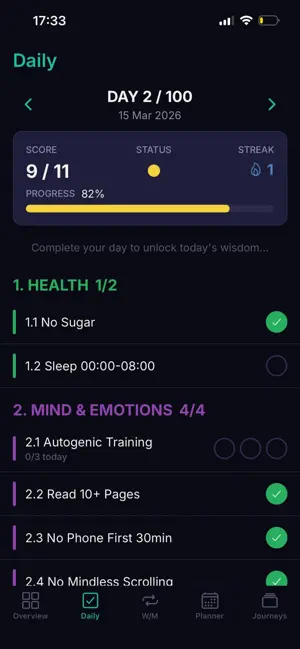 100 Days of Discipline screenshot 4