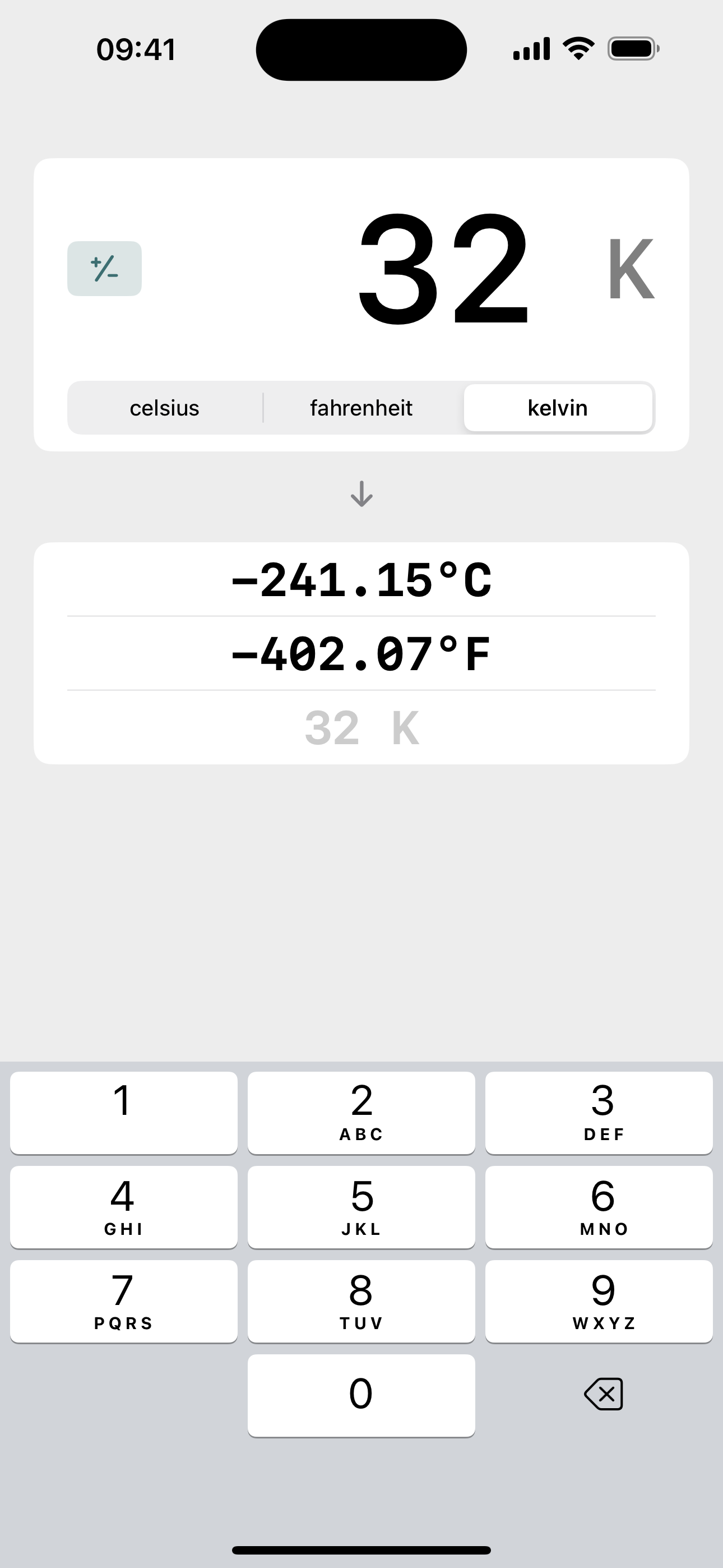 Temperature Converter ∞