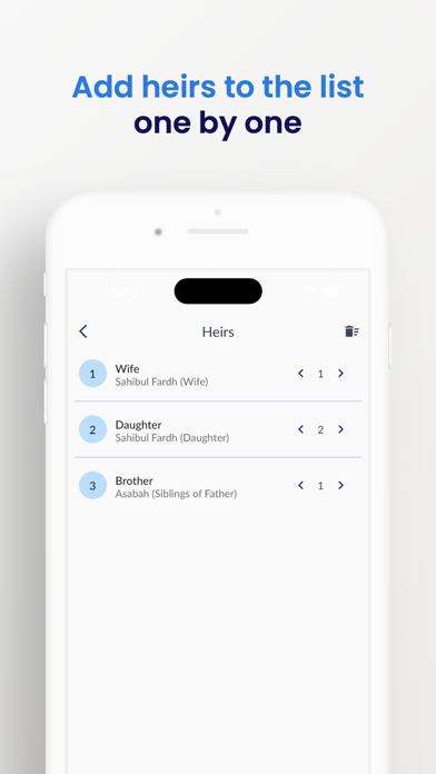 Screenshot #3 pour Faraid-Inheritance Calculator