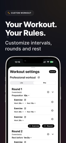 HIIT Interval Timer & Tabata Screenshot 3 of 4