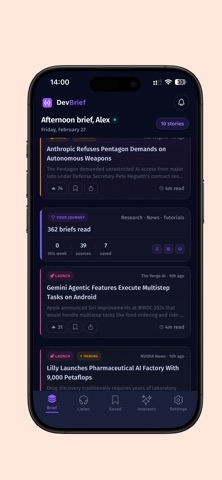 DevBrief: AI News Curated screenshot