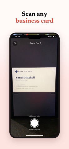 uKeep: Business Card Scanner screenshot 1