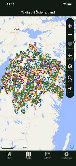 Ta dig ut i Östergötland iPhone screenshot 1