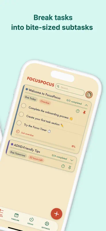 Focus Pocus – ADHD Companion screenshot 2 of 5