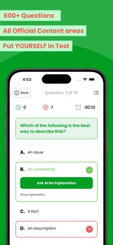 PMP Exam Practice Tests screenshot