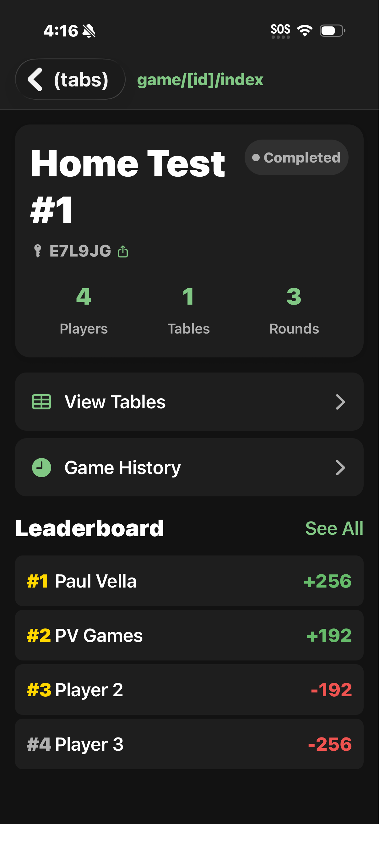 Mahjong Tournament Scorer screenshot 5