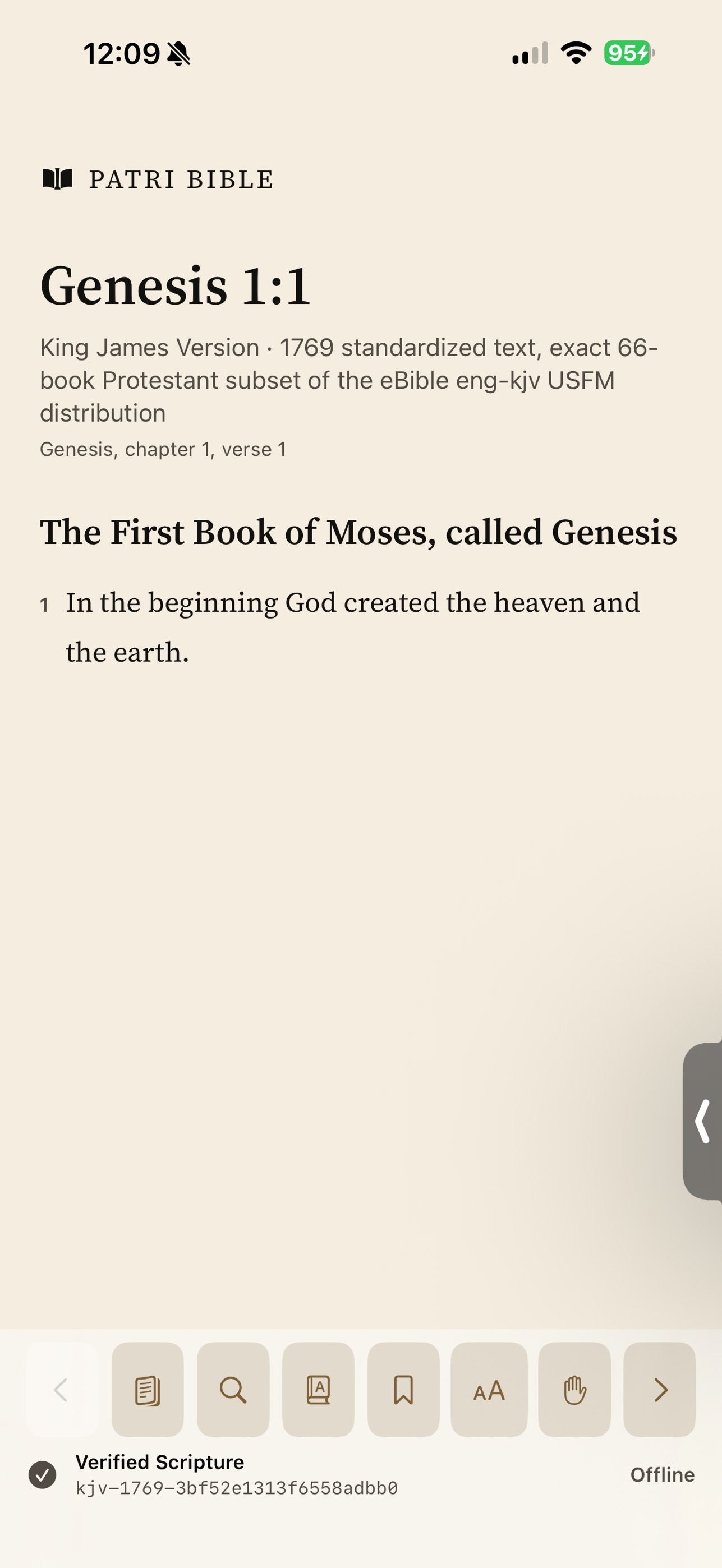 Screenshot 1 of Patri Bible