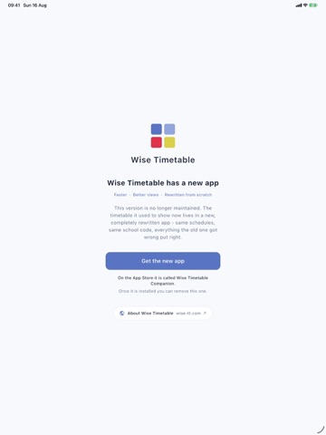 Wise Timetable app screenshot 2