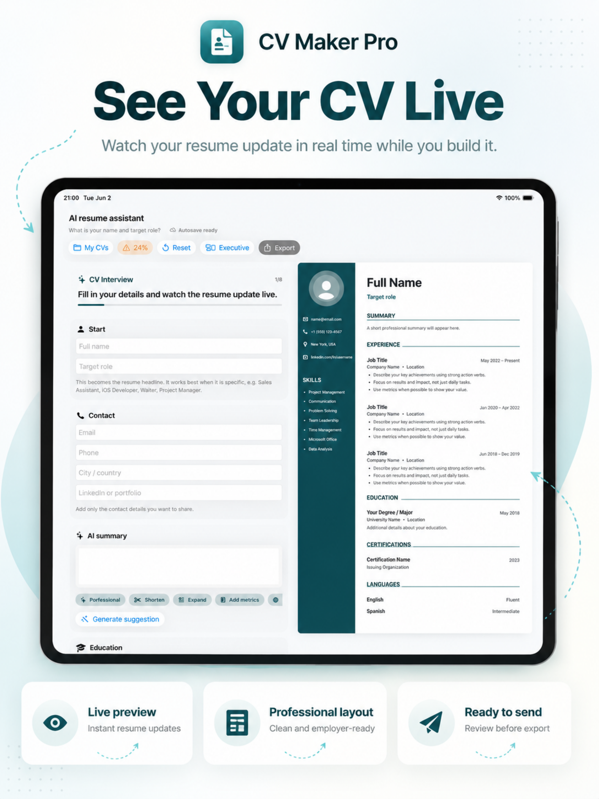 CV Pro Maker