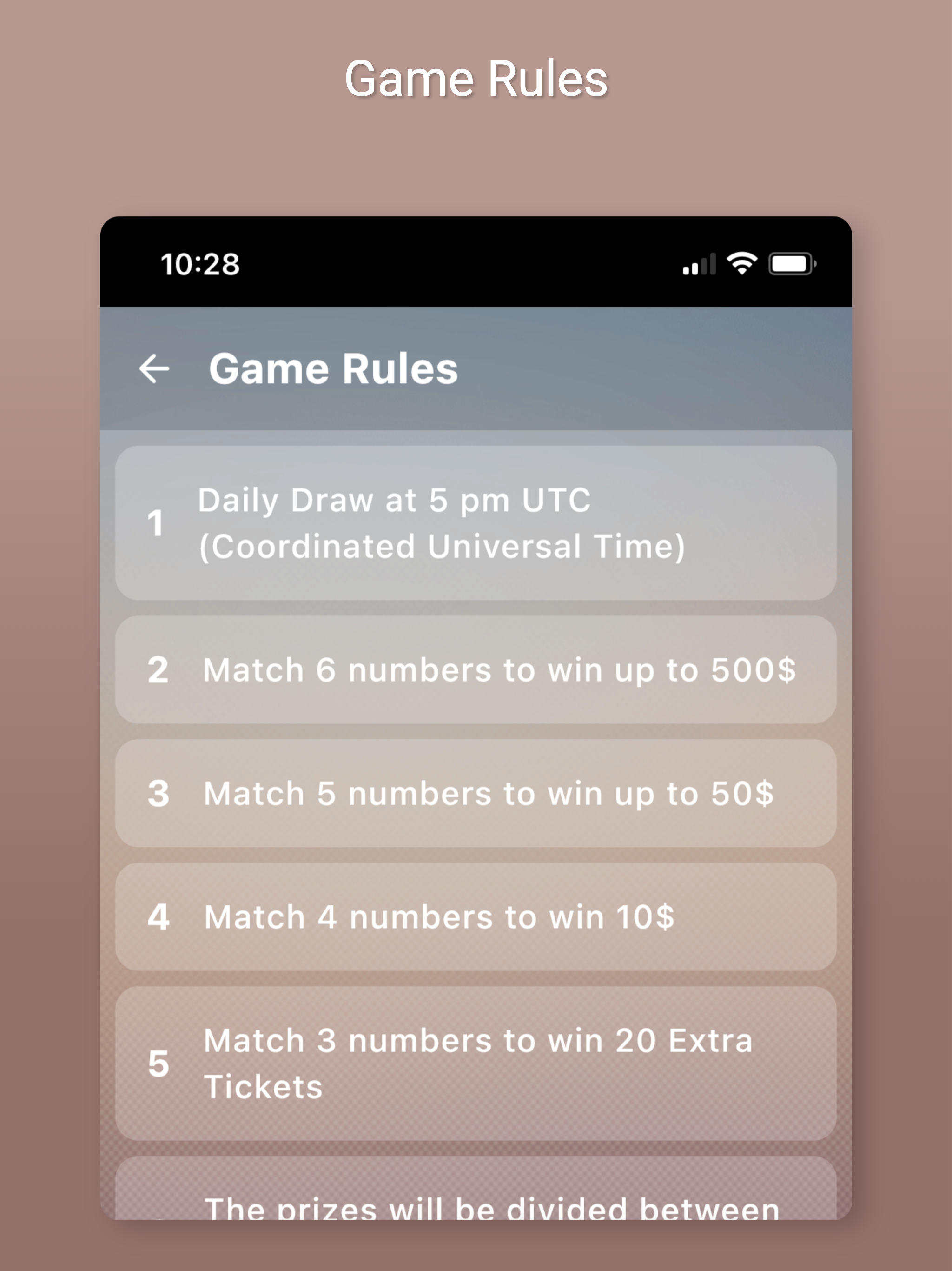 Daily Raffle App